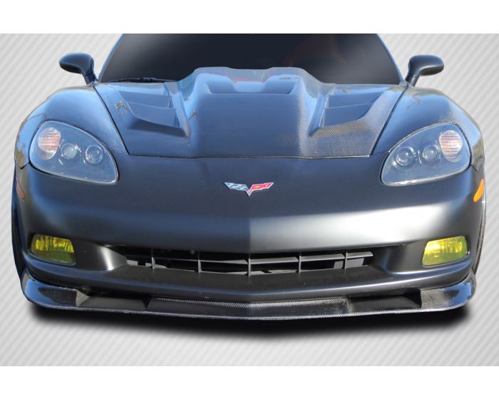 2005 2013 Chevrolet Corvette C6 Carbon Creations Zr Front Lip Splitter