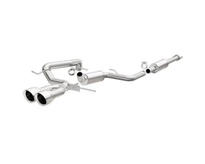 2013-2014 Ford Focus ST Dual Center Rear Exit Stainless Cat Back Exhaust