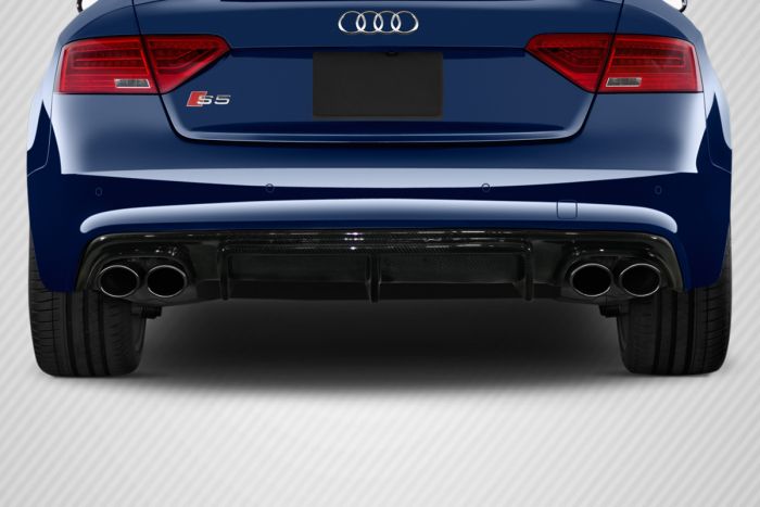 13 17 Audi S5 B8 Carbon Creations Sm G Rear Diffuser 1 Piece