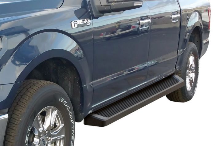 HD Ridez Running Board 5 Silver Compatible with Ford F150 2015-2021 SuperCrew Cab & F-250 F-350 Super Duty 2017-2021 Crew Cab Nerf Bar | Side Steps | Side Bars